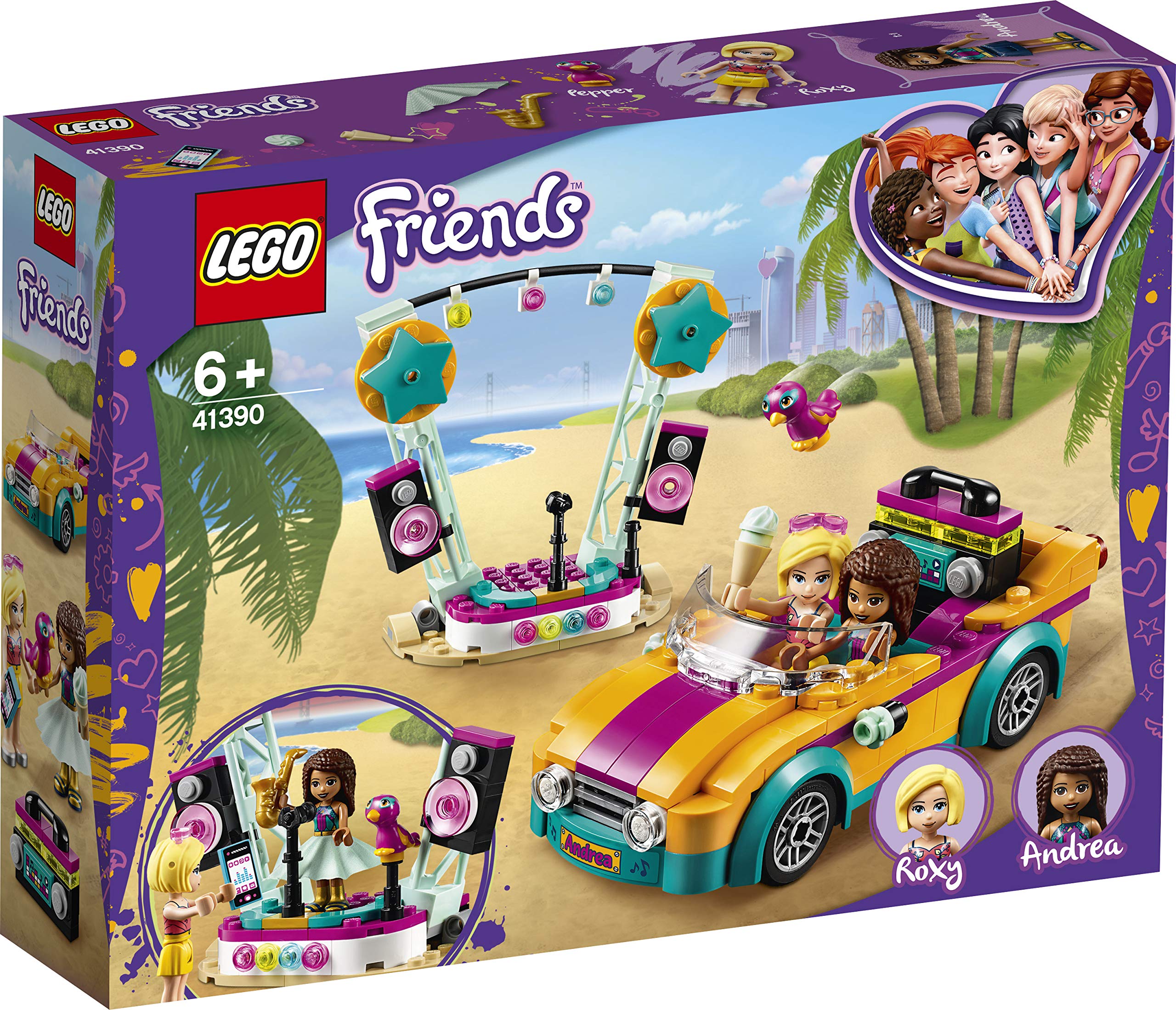 LEGO 41390 Summer Holidays Series Friends Andrea's Car & Stage